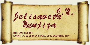 Jelisaveta Munjiza vizit kartica